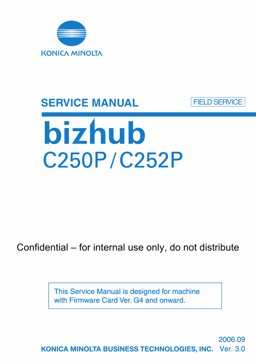 Konica-Minolta bizhub C250P C252P FIELD-SERVICE Service Manual-1